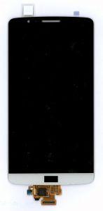 Модуль (матрица + тачскрин) для LG G3 D855 черный silk white, Диагональ 5.46, 2560x1440 (WQHD)