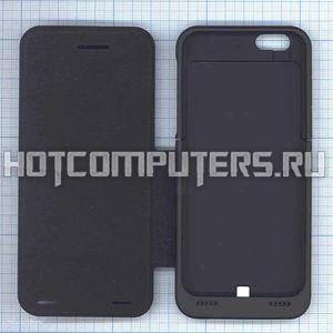 Аккумулятор/чехол для Apple iPhone 6 3500 mAh черный leather cover