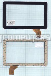 Сенсорное стекло (тачскрин) TPC0059 черное, Диагональ 9
