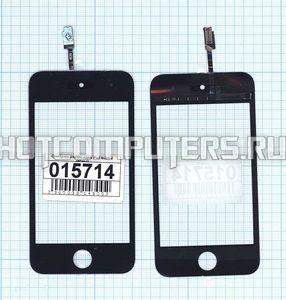 Сенсорное стекло (тачскрин) для Apple iPod touch 4 черный, Диагональ 3.5
