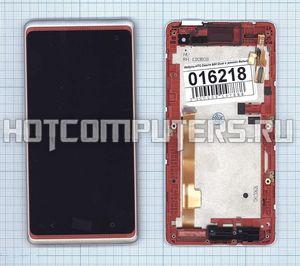 Модуль (матрица + тачскрин) для HTC Desire 600 Dual с рамкой белый, Диагональ 4.5, 960x540