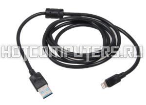 Дата-кабель Lightning, USB MD818ZM/A для телефонов Apple iPhone 5, 5C, 5S, 6, 7 (черный, 150 см)