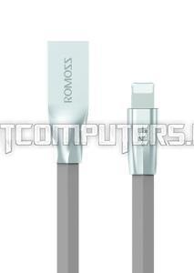 Кабель USB - Lightning, Micro USB для Apple iPhone 5, 5C, 5S, 6, 6, 7 Plus, Samsung, Huawei, Xiaomi (Rolink Hybrid), серый