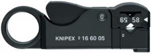 Стриппер для снятия изоляции с коаксиальных кабелей 16 60 05 SB, KNIPEX KN-166005SB (KN-166005SB)