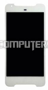Дисплей для HTC Desire 628 в сборе с тачскрином с рамкой (белый), Premium