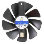 Вентилятор (кулер) для видеокарты Sapphire Nitro+ RX 470, 480, 570, 580, Sapphire Nitro RX 470, 480, 570, 580, Pulse RX 570, 580 (CF1015H12D) (4 pin)