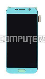 Модуль (матрица + тачскрин) для Samsung Galaxy S6 / S6 Duos SM-G920F голубой топаз
