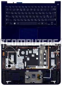 Клавиатура для ноутбука Samsung 900X3A топ-панель темно-синяя
