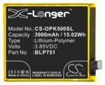Аккумуляторная батарея CameronSino CS-OPK500SL для телефона OPPO K5, Realme X2 Premium Edition, RMX1991, PCNM00 (BLP751) 3900mAh