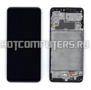 Модуль (матрица + тачскрин) для Samsung Galaxy M22 SM-M225F черный с рамкой