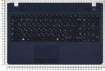 Клавиатура для ноутбука Samsung 300V5A, 305V5A, NP305V5A, NV300V5A Series, p/n: CNBA5903075CBIL91760130, черная c темно-синим топкейсом