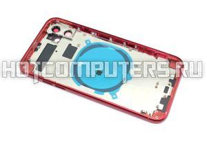 Задняя крышка (корпус) в сборе с рамкой для Apple iPhone 11 красная