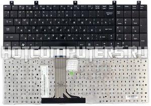 Клавиатура для ноутбуков MSI GE600 GE603 X600 1675 Series, Русская, Чёрная, p/n: MP-09C13EU4-3591