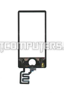 Сенсорное стекло (тачскрин) для цифрового плеера Apple iPod Nano 7 черный