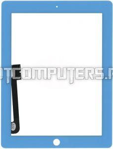 Сенсорное стекло (тачскрин) 9.7", для iPad 3 голубой