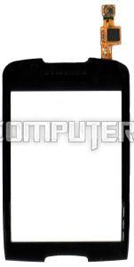 Сенсорное стекло (тачскрин) 3.14", для Samsung Galaxy Mini S5570 черный, 320x240