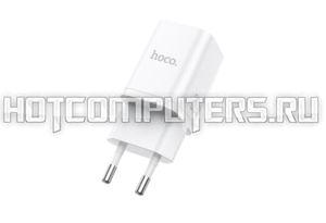 Блок питания (сетевой адаптер) HOCO N13 Bright PD30W+QC3.0 два порта (1*USB-A, 1*Type-C), белый
