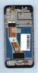 Дисплей для Samsung Galaxy A11 SM-A115F черный с рамкой