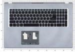 Клавиатура для ноутбука Acer Aspire A517-52 черная топ-панель серебристая