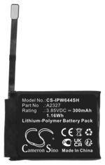 Аккумуляторная батарея Cameron Sino CS-IPW644SH для часов Apple Watch 6 44mm, p/n: A2327 (300mAh)